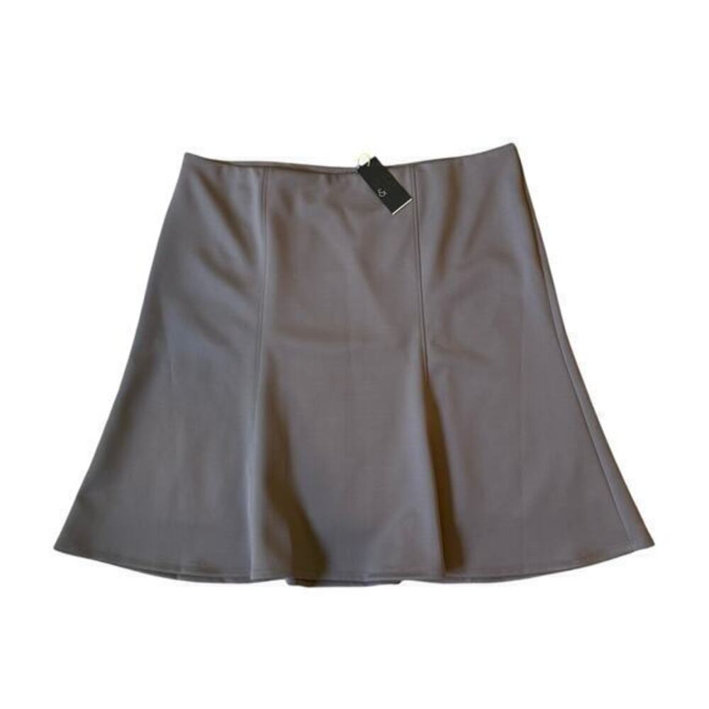 NWT 6th & Lane Gray Flared Skirt Size 28 Plus $89 Career Workwear Stretch